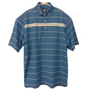 FootJoy Blue Striped Men's Polo Shirt